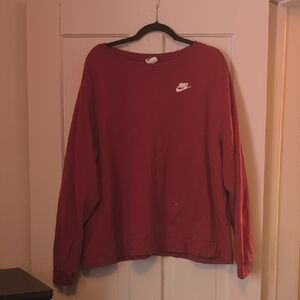 Nike Red Crewneck Sweatshirt
